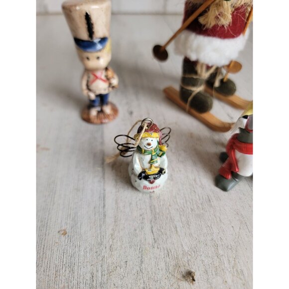 Santa claus coke soldier variety ornament Xmas set vintage - Picture 2 of 9